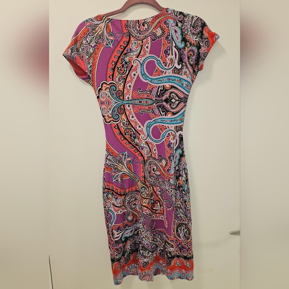 Etro Milano Paisley Print Mini Dress Size M - Picture 2 of 7